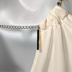 Cold shoulder chain neck Michael kors shirt size lg